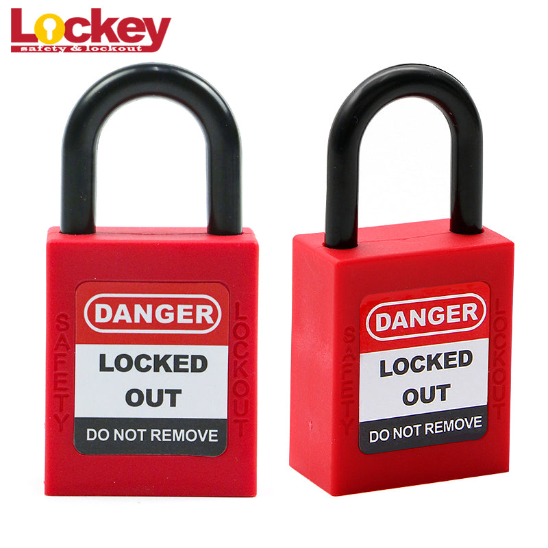 25 mm Nylon Shackle Safety Padlock — Detail view