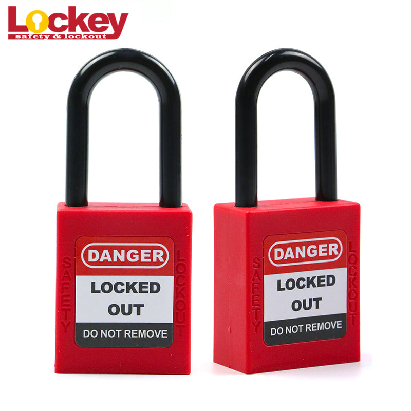 38 mm Nylon Shackle Safety Padlock — Detail view
