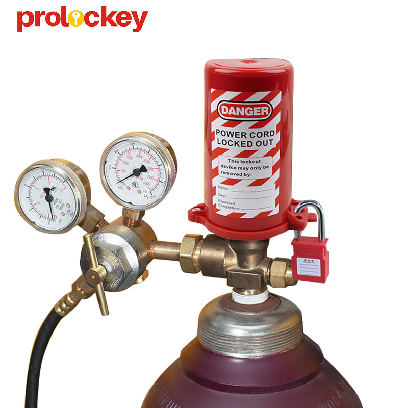 Cylinder Valve Lockout, 35 mm Neck Ring — Application example