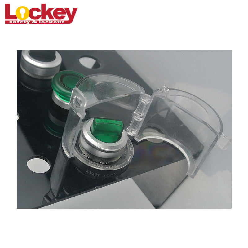 Emergency Stop Button Lockout Set, 22 / 31 mm — Application example