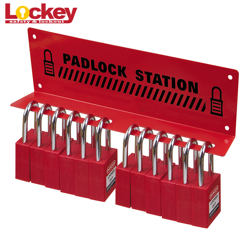 10-Padlock Wall-Mounted Rack — Application example