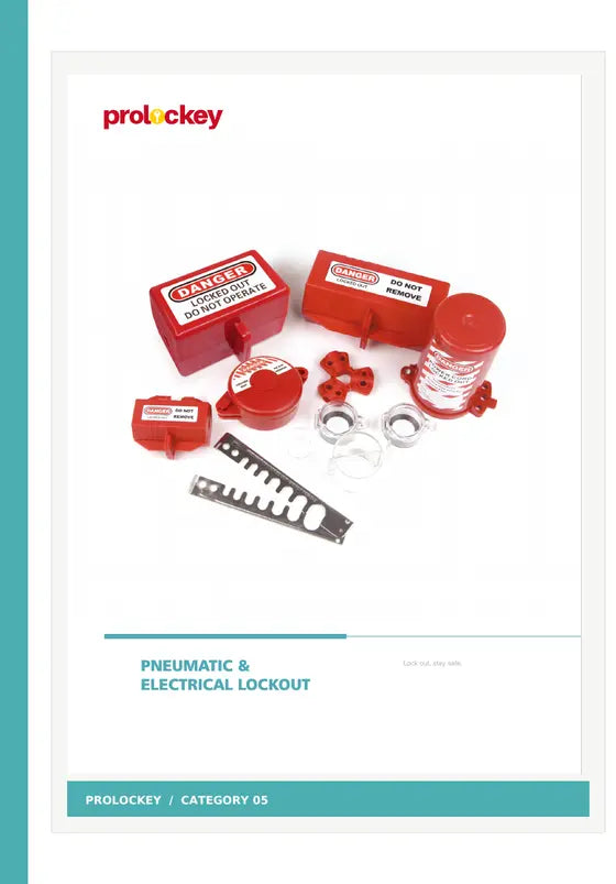 PROLOCKEY pneumatic and electrical lockout devices catalog cover