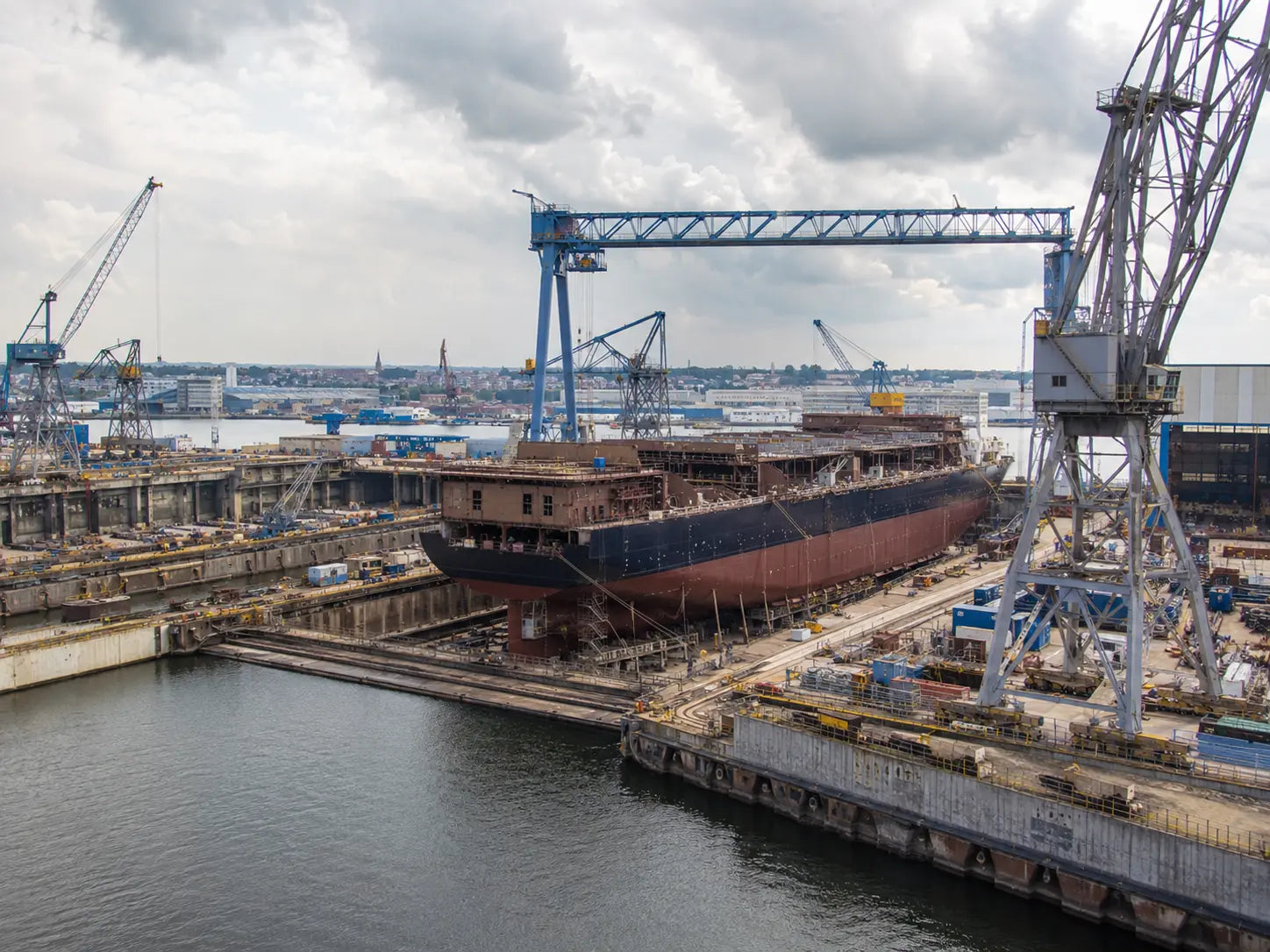 Shipbuilding and marine industrial environment