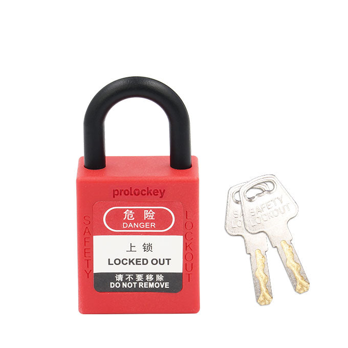 25mm Plastic Shackle Padlock, Dia. 6mm — P25P | PROLOCKEY Lockout Tagout