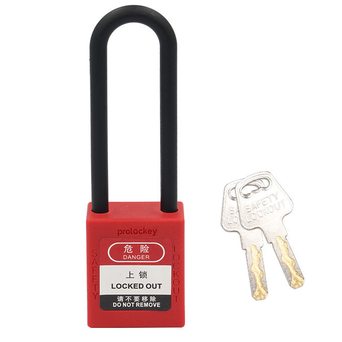 76mm Plastic Shackle Padlock, Dia. 6mm — P76P | PROLOCKEY Lockout Tagout