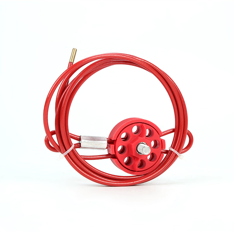 Wheel-Style Cable Lockout, 3.8 mm × 2 m — Detail view