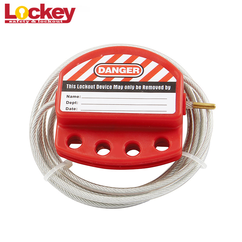 Adjustable Steel Cable Lockout, 4 mm × 2 m — Detail view