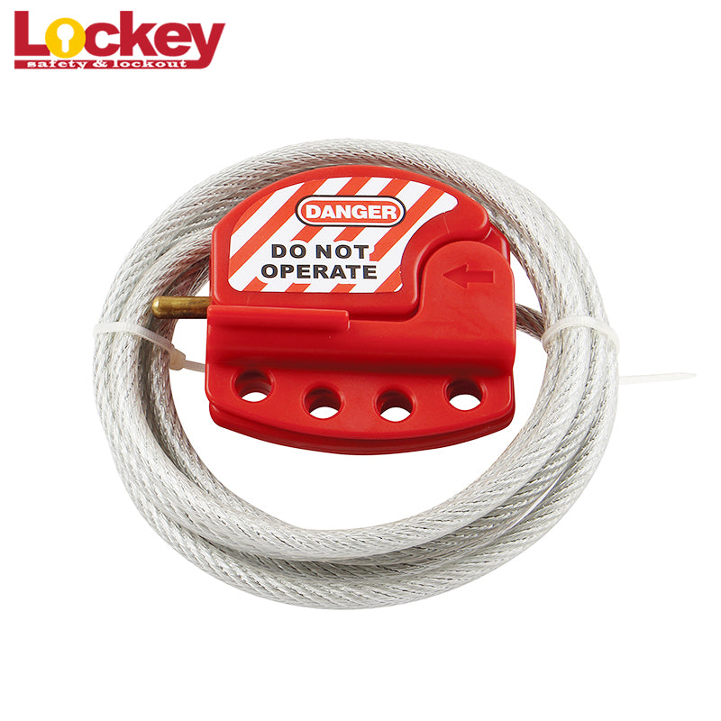 Adjustable Steel Cable Lockout, 6 mm × 2 m — Detail view