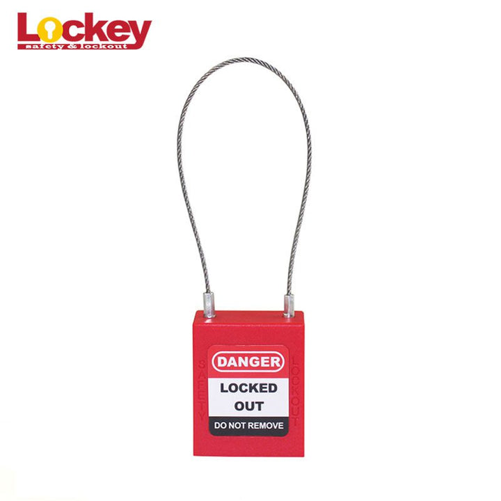 175mm Steel Cable Shackle Safety Padlock PC175D1.5
