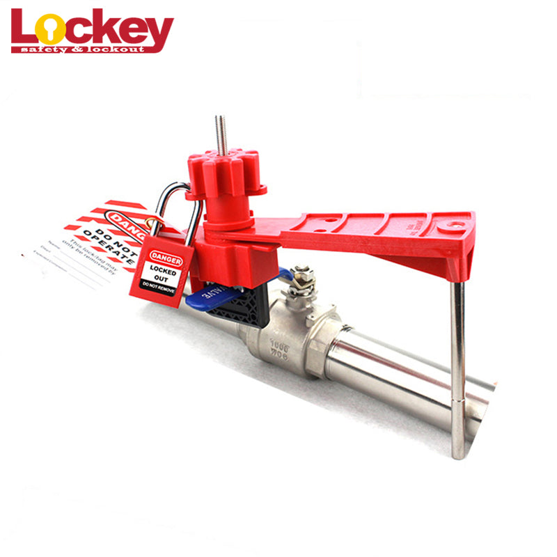 Universal Valve Lockout — One blocking arm — Application example