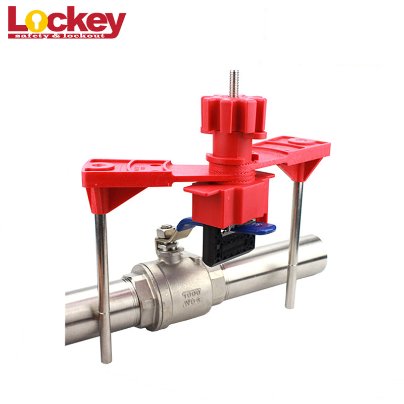 Universal Valve Lockout — Two blocking arms — Application example