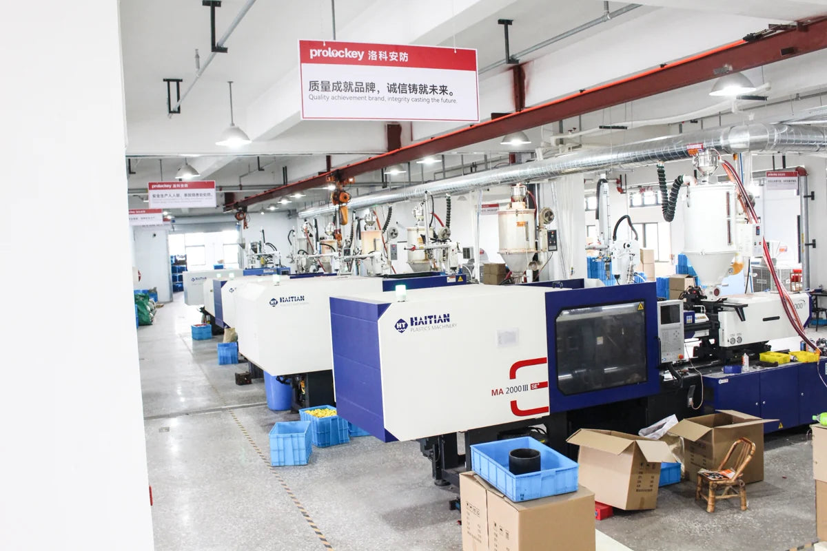 Injection moulding equipment used for PROLOCKEY lockout tagout product components