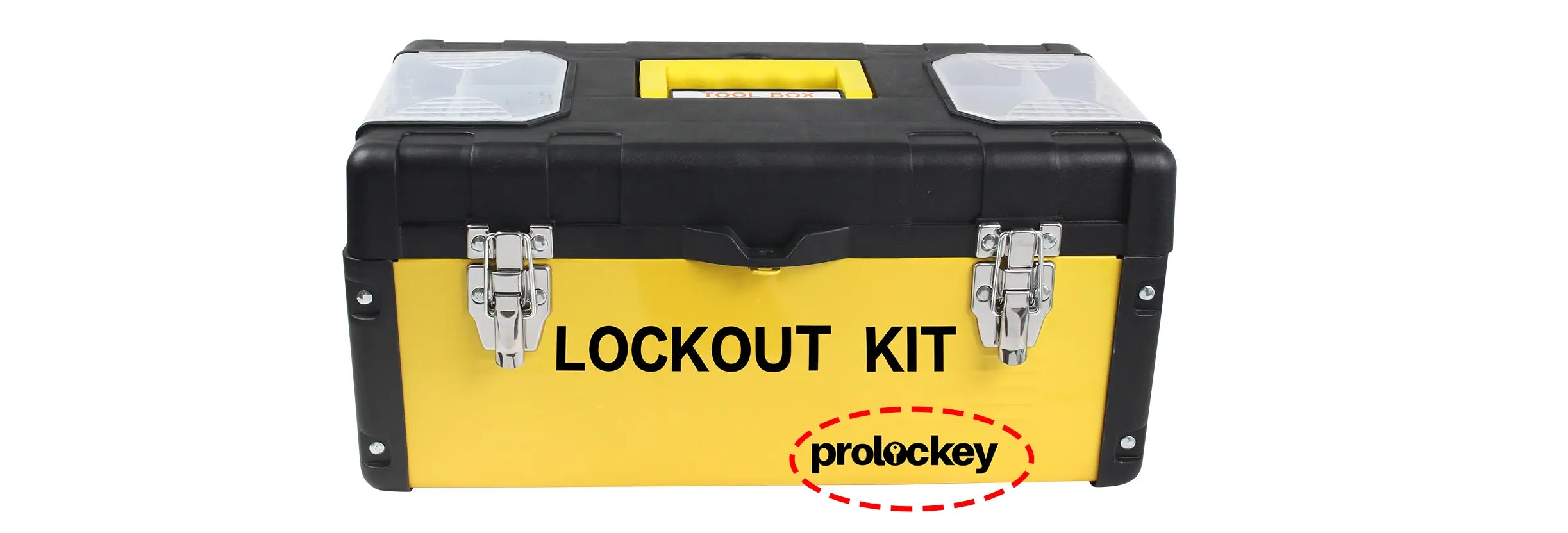 Lockout kit box customised with PROLOCKEY logo printing