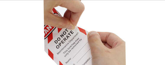 Durable PVC lockout tag material selection