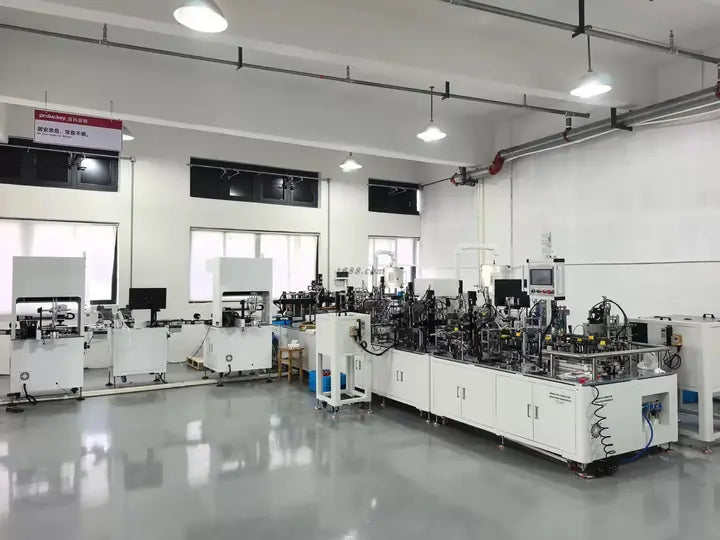 Automated production equipment inside the PROLOCKEY manufacturing facility