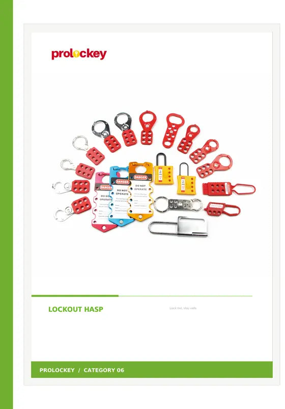 PROLOCKEY lockout hasps and group lockout catalog cover