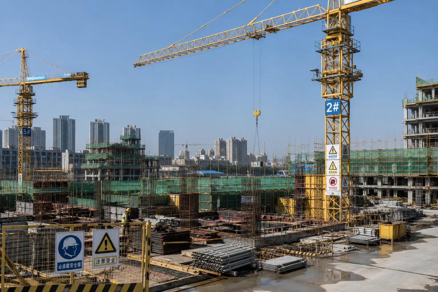 Construction and cement industrial environment